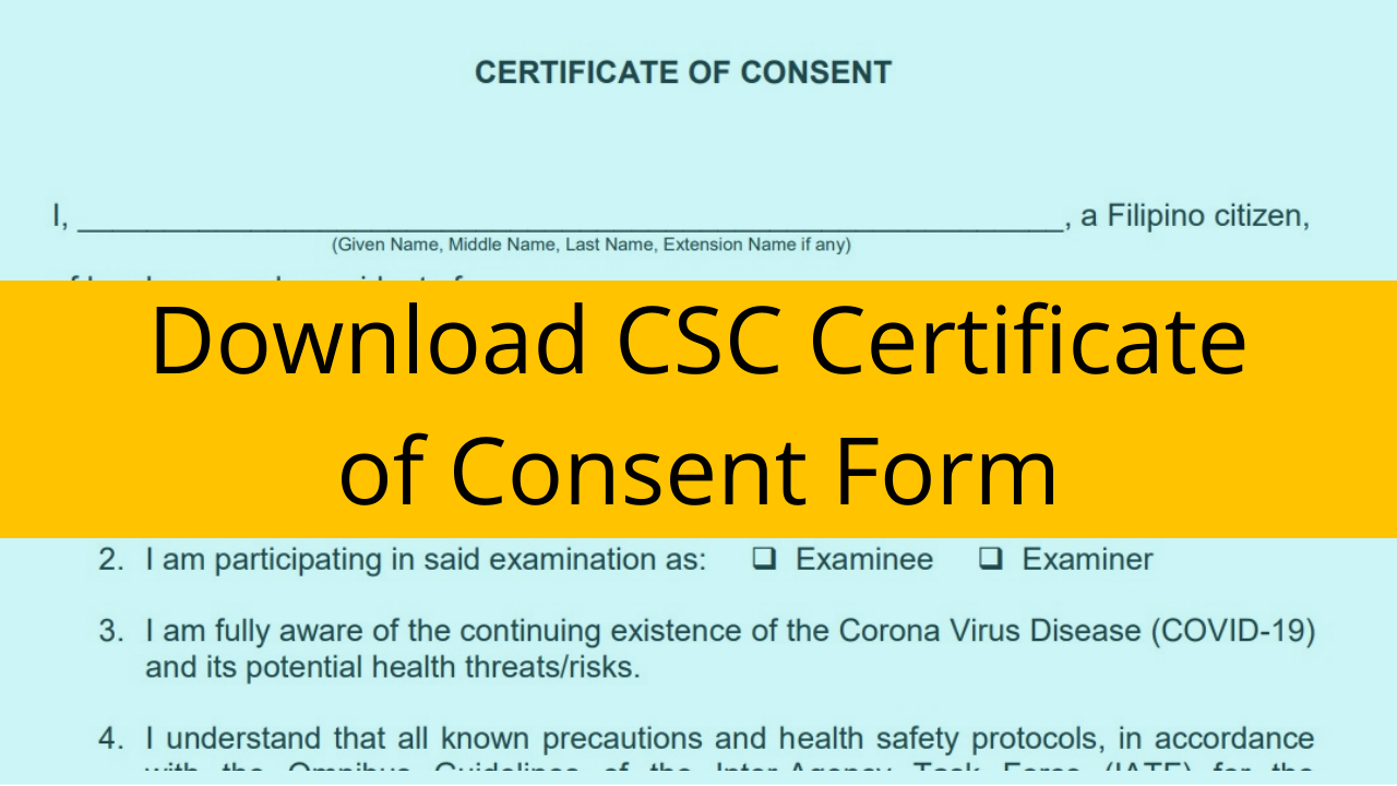 consent to assign certificate of compliance