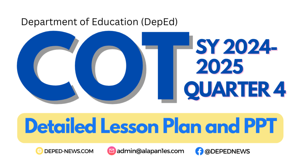 COT Lesson Plan Quarter 4