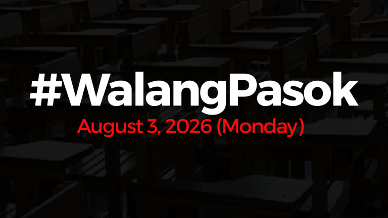 Walang Pasok August 3