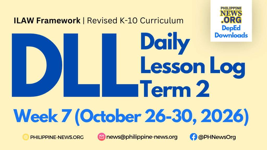 Daily Lesson Log Week 7 Term 2